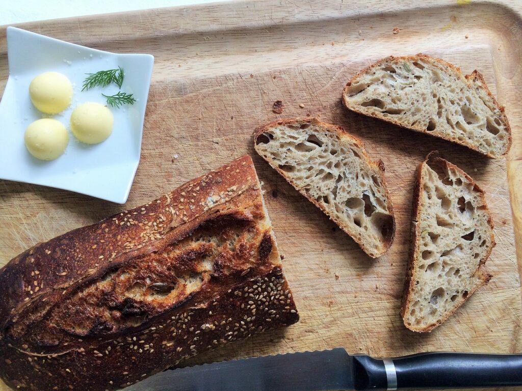 big holey sourdough bread